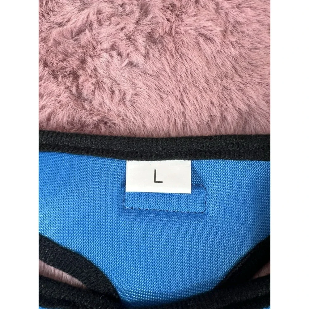 Dog Harness, Blue Mesh,‎ Size LARGE WITH BLACK